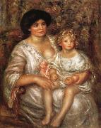 Pierre Renoir Madame Thurneysen and her Daughter Sweden oil painting artist